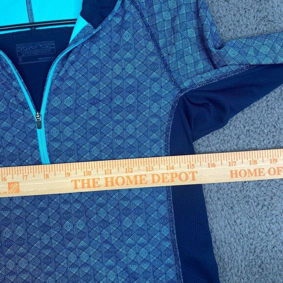 Patagonia Women's All Weather Half Zip Lightweight Small AOP Outdoor Hike - Picture 6 of 9